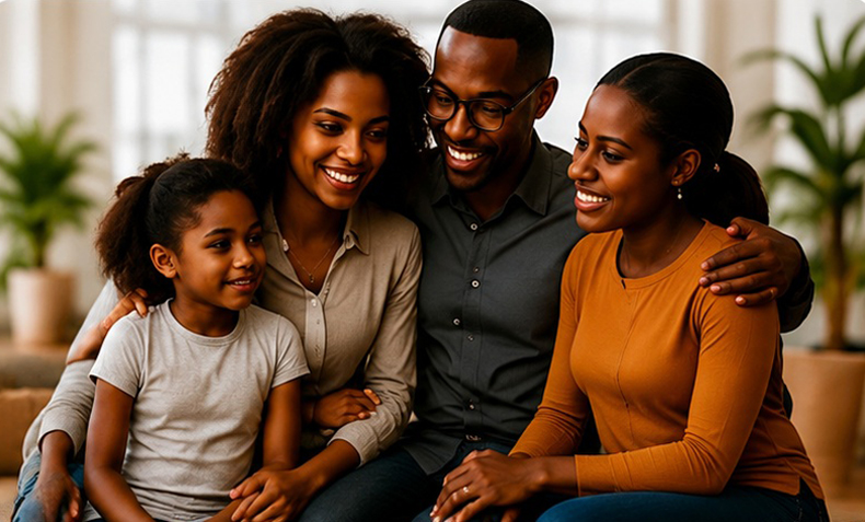 Family spending time together